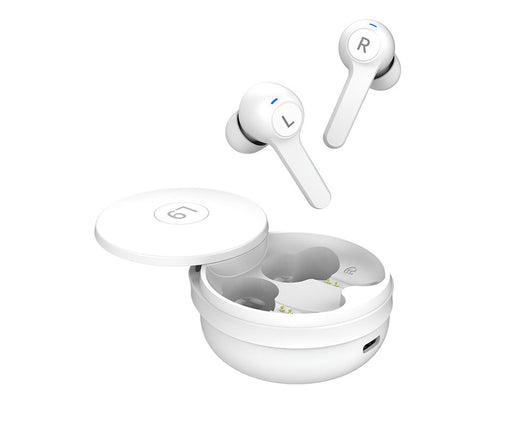 L9 Waterproof Wireless Earbud Voice Control Bluetooth 5.2 Stereo Earphone for Doing Sports-White