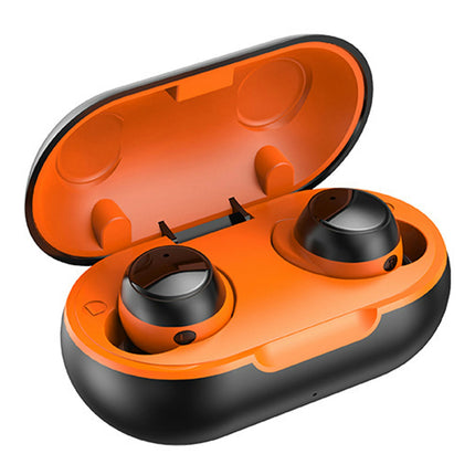 TWS-22 Earphone Mini Wireless In-ear Headphones Bluetooth-compatible 5.0 Headset-Orange