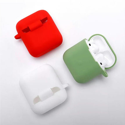 Safe Silicone Earphone Protective Cover Dustproof Protective Shell for QCY T8-Blackish Green