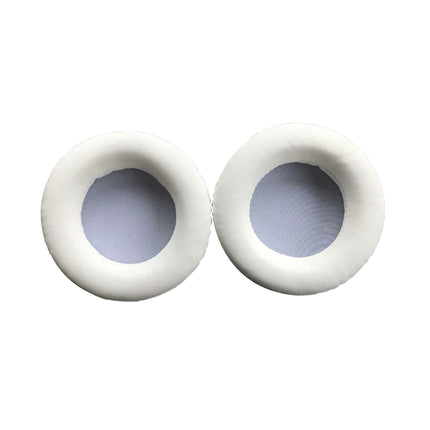 1 Pair  Headphone Accessory Elastic Soft Faux Leather Earpad Cushion Replacement-White