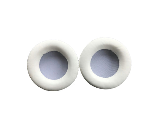 1 Pair  Headphone Accessory Elastic Soft Faux Leather Earpad Cushion Replacement-White