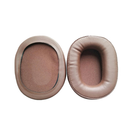 1 Pair Faux Leather Headphone Accessory Soft Velvet Earpad Cushion Replacement-Brown