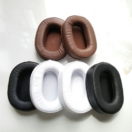 1 Pair Faux Leather Headphone Accessory Soft Velvet Earpad Cushion Replacement-Brown