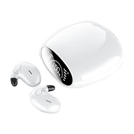 Noise Reduction Wireless Earphone LED Digital Bluetooth-compatible5.2 Earbud for Running-White