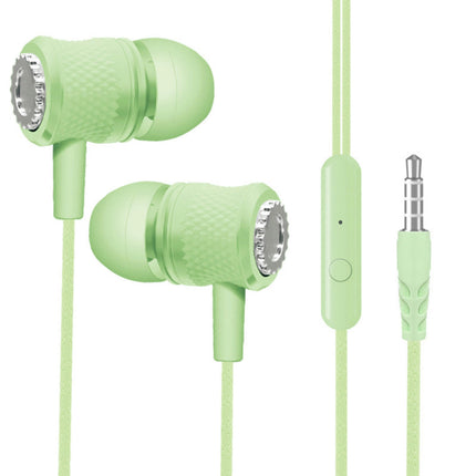 Sensitive Wired Earbud In-ear Universal 3.5mm Student Surround Gaming Earbud for Running-Green