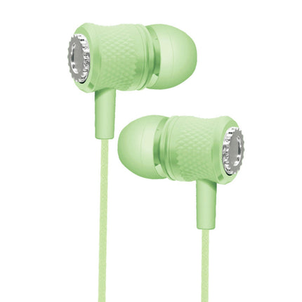 Sensitive Wired Earbud In-ear Universal 3.5mm Student Surround Gaming Earbud for Running-Green