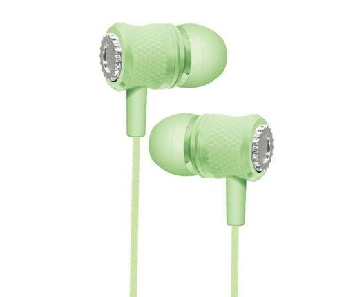 Sensitive Wired Earbud In-ear Universal 3.5mm Student Surround Gaming Earbud for Running-Green