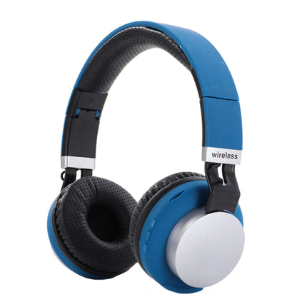 MH8 Radio Stereo Sport Laptop Headset Foldable Bluetooth-compatible 5.0 Wireless Headphone-Blue