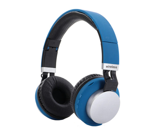 MH8 Radio Stereo Sport Laptop Headset Foldable Bluetooth-compatible 5.0 Wireless Headphone-Blue