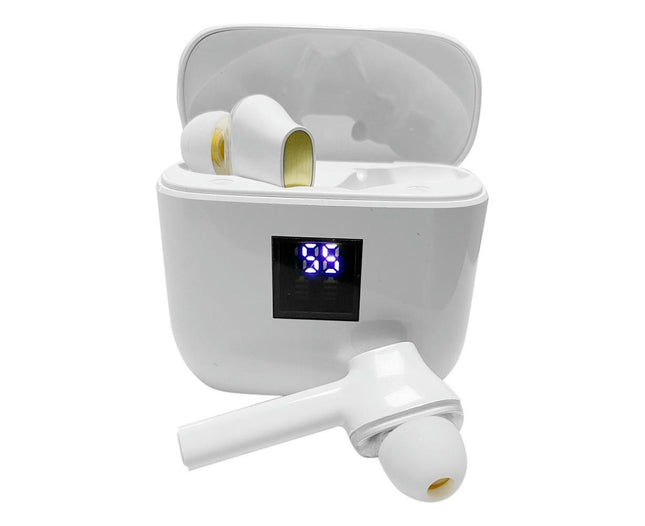 T07 Wireless Stereo Sports Earbuds Bluetooth-compatible 5.0 In-Ear Noise Reduction Earphones-White