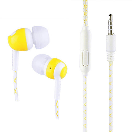 In Ear Luminous Headphone 3.5mm Stereo Super Bass Earphone Headset with Mic-Purple