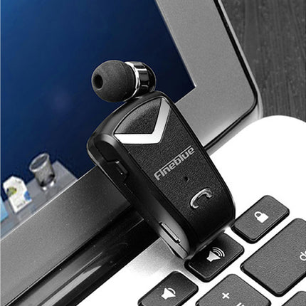 1Pc Fineblue F-V2 Wireless Hands-free Headset for Business Bluetooth-compatible 4.0 Earphone-Black