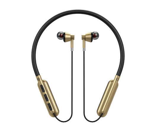 Neckband Sports Headset Wireless Bluetooth-compatible 5.0 TF Card Stereo Earphone-Golden