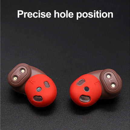 1 Pair Ear Caps Wireless Earphone Protective Case for Samsung Galaxy Buds Live-Rose Red