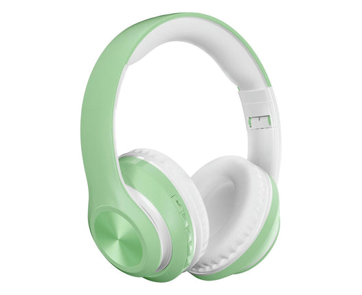 P68 Bluetooth-compatible 5.0 Wireless Headset Foldable Rechargeable HiFi Sound Headphones-Green