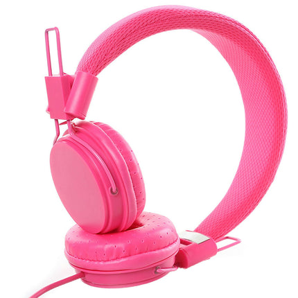 EP05 Wired Headphone 3.5mm High Fidelity Stereo Gaming Headset for Computer-Rose Red