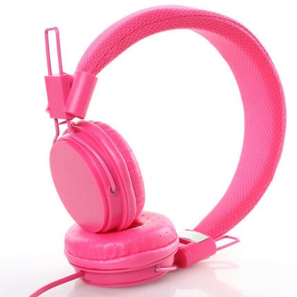 EP05 Wired Headphone 3.5mm High Fidelity Stereo Gaming Headset for Computer-Rose Red