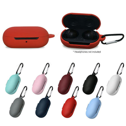 Silicone Bluetooth-compatible Earphones Anti-dust Protective Case for Samsung Galaxy Buds-White