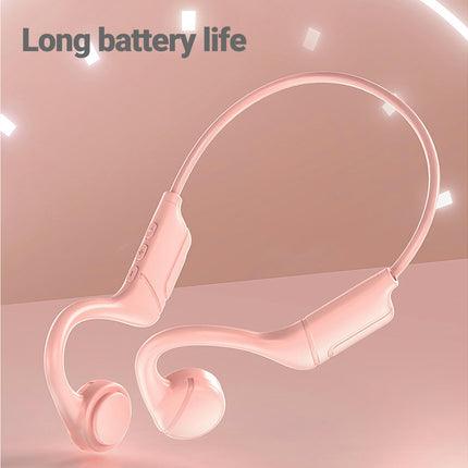 BL11 Wireless Sports Earphone IPX5 Waterproof Bluetooth5.2 Bone Conduction Earbud-Pink