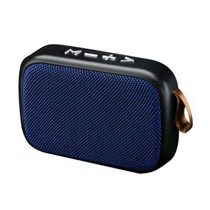 G2 Sound Box Support U Disk TF Card ABS Bluetooth-compatible 4.2 HiFi Travel Speaker for Music-Blue