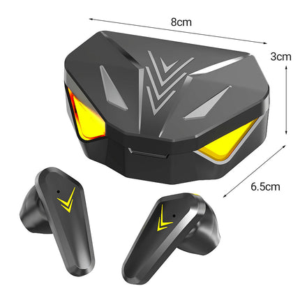 X15 Mini Stereo Wireless Earbud RGB Breathing Light Bluetooth-compatible5.1 Earbud-Black