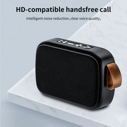 Subwoofer G2 Sound Box Support U Disk TF Card ABS Bluetooth-compatible4.2 HiFi Speaker-Black