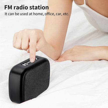 Subwoofer G2 Sound Box Support U Disk TF Card ABS Bluetooth-compatible4.2 HiFi Speaker-Black