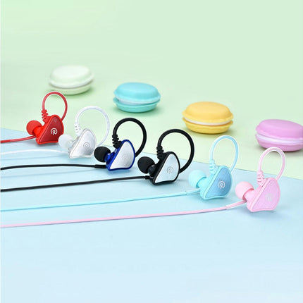 Dual Moving Coil HiFi Sound In-ear Earphone Sport Bass Q3 4-Core Wired Earbud-Pink