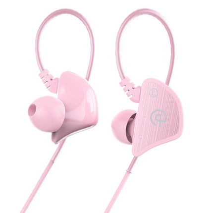 Dual Moving Coil HiFi Sound In-ear Earphone Sport Bass Q3 4-Core Wired Earbud-Pink