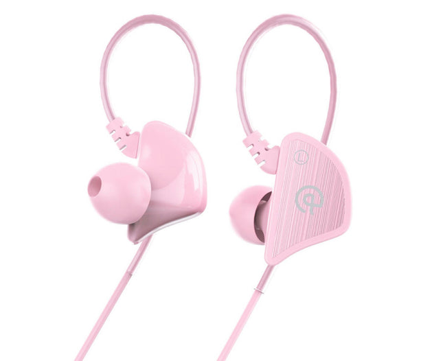 Dual Moving Coil HiFi Sound In-ear Earphone Sport Bass Q3 4-Core Wired Earbud-Pink