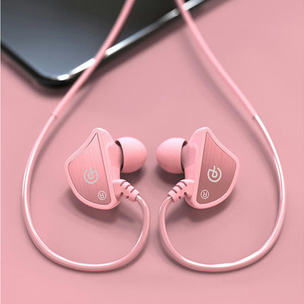 Dual Moving Coil HiFi Sound In-ear Earphone Sport Bass Q3 4-Core Wired Earbud-Pink