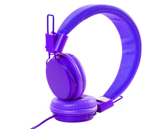 High Fidelity EP05 Wired Headphone Foldable 3.5mm Stereo Headset for Computer-Purple