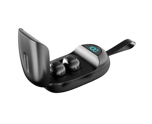 LB60  In-Ear Wireless Bluetooth-compatible 5.0 Rechargeable Earphone with Power Display-Black