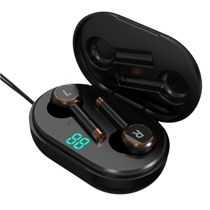 L2-TWS Smart-touch Bluetooth 5.0 In-ear Wireless Earphone Earbuds for Phone-Black