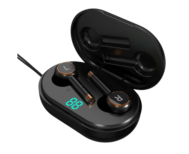 L2-TWS Smart-touch Bluetooth 5.0 In-ear Wireless Earphone Earbuds for Phone-Black