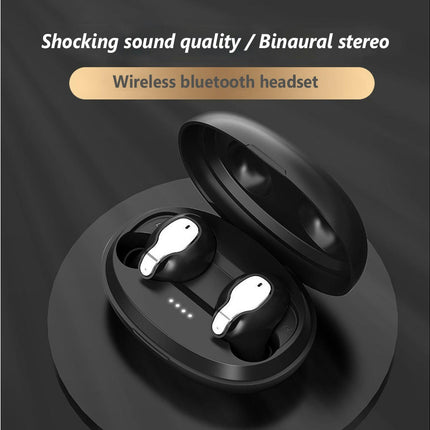 HiFi Stereo Wireless Earphones with Charging Box XY-5 Bluetooth-compatible 5.0 Headset-White