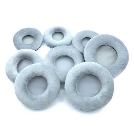 1 Pair Earpad Soft Comfortable Velvet Replacement Headphone Cushion Accessory-Grey