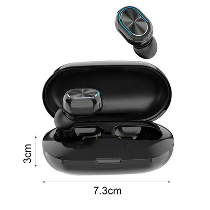 Bluetooth 5.0 Wireless Earbuds IPX7 Waterproof In-Ear Earphones with Mic for Sports-White