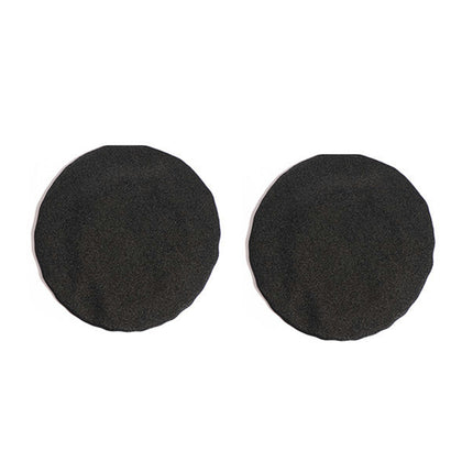 Round Shape Headphone Removable Dust-proof Cushion Headphone Cover for Offices-Black