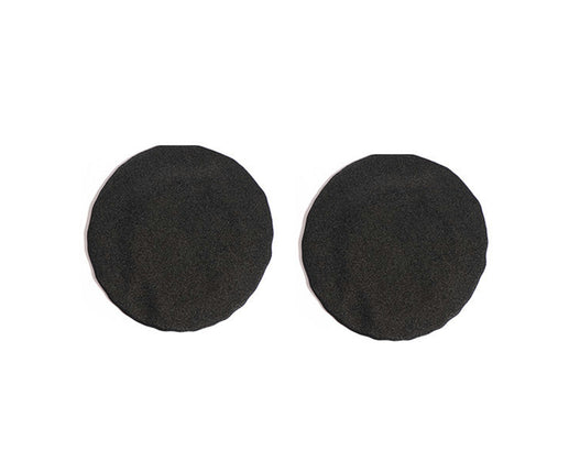 Round Shape Headphone Removable Dust-proof Cushion Headphone Cover for Offices-Black