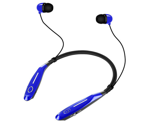 Wireless Neck Hanging Bluetooth Headset  990S Universal In-ear Sports Headphone-Blue