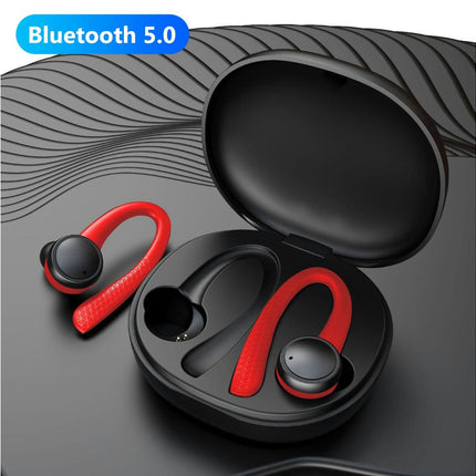 T7 Pro Wireless Sports Headset Bluetooth 5.0 Earphone HiFi Stereo Headphones-Blue