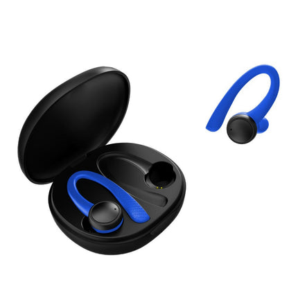 T7 Pro Wireless Sports Headset Bluetooth 5.0 Earphone HiFi Stereo Headphones-Blue