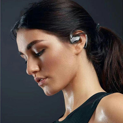 S900 Bluetooth 5.1 Wireless Earphone Digital Display Stereo Sports Ear Hook Earbud-Black