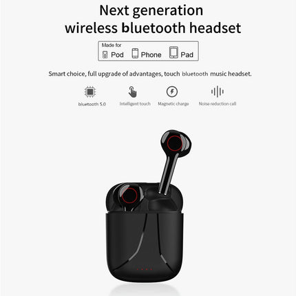 L31 High Clarity Call Wireless Bluetooth 5.0 HiFi Stereo Earphones Sports Earbuds-White