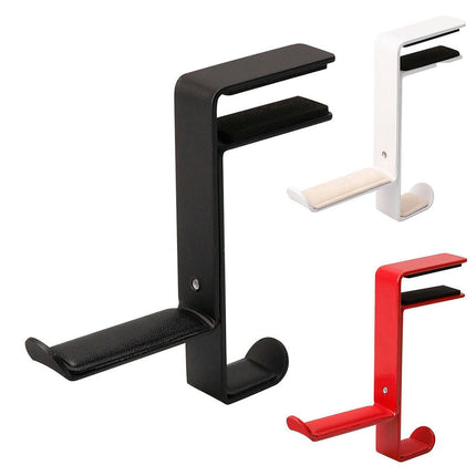 Desk Mount Non-slip Headphone Stand Headset Support Hanging Rack Storage Bracket-Black