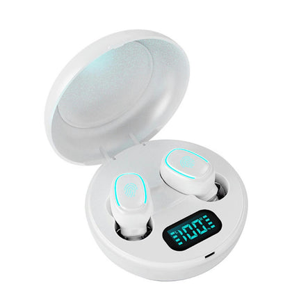 Bluetooth-compatible 5.0 HiFi Stereo A10 True Wireless In-Ear Earphones with Charging Box-White