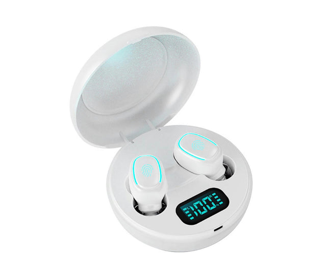 Bluetooth-compatible 5.0 HiFi Stereo A10 True Wireless In-Ear Earphones with Charging Box-White