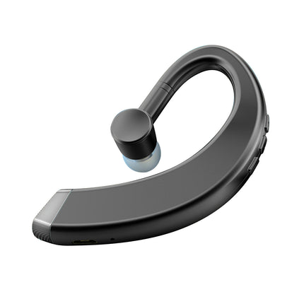 1Pc Ear Hook Life Waterproof Rotating Stereo Headset Bluetooth-compatible 5.0 Earphone-Black