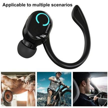 AHanging Sports Ear Headphones L15 Wireless Monaural Headset HIFI Sound Gaming Earphone-Black